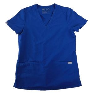 Figs - Technical Collection Scrub Top -Women's 2 pocket size Medium - Royal Blue